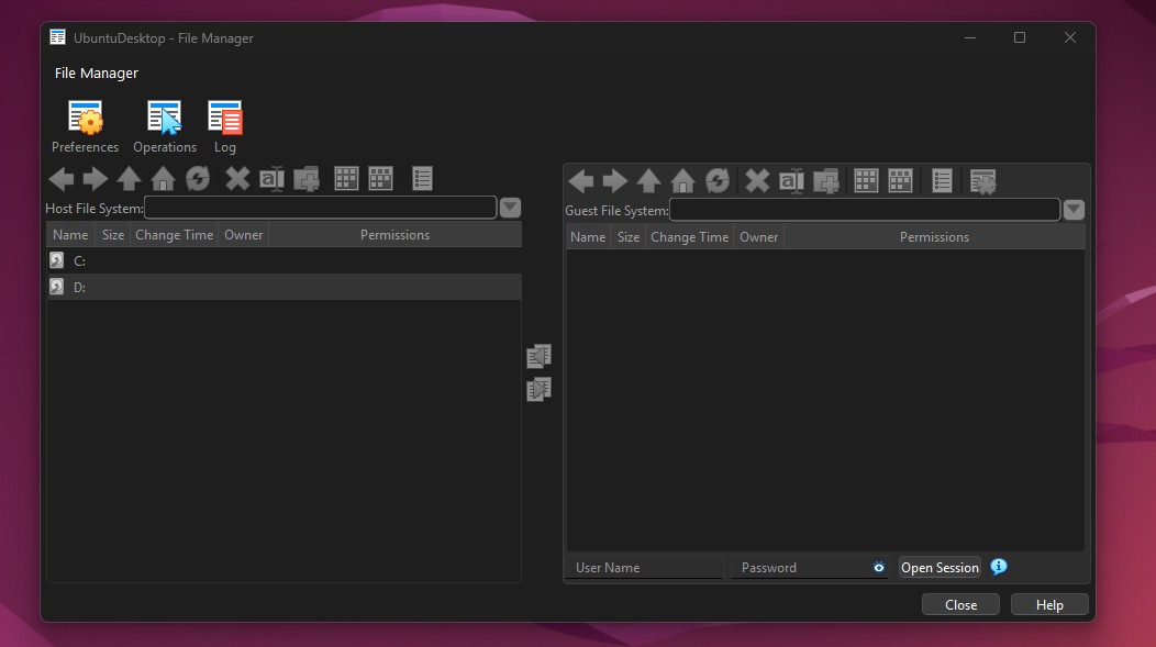 File Manager Dialog