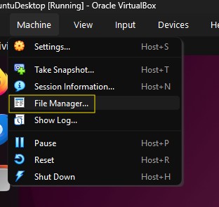 File Manager Option