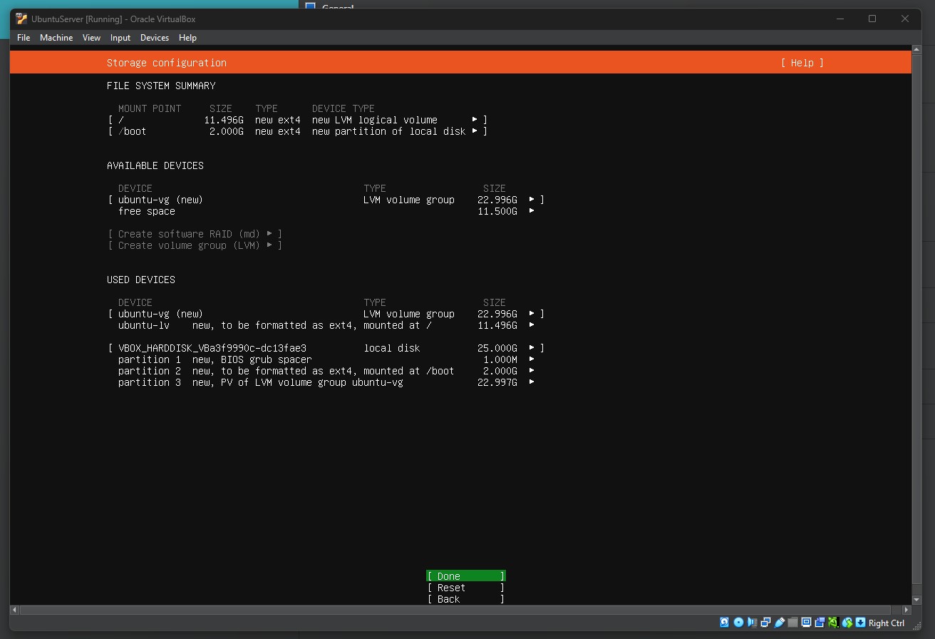Storage Configuration